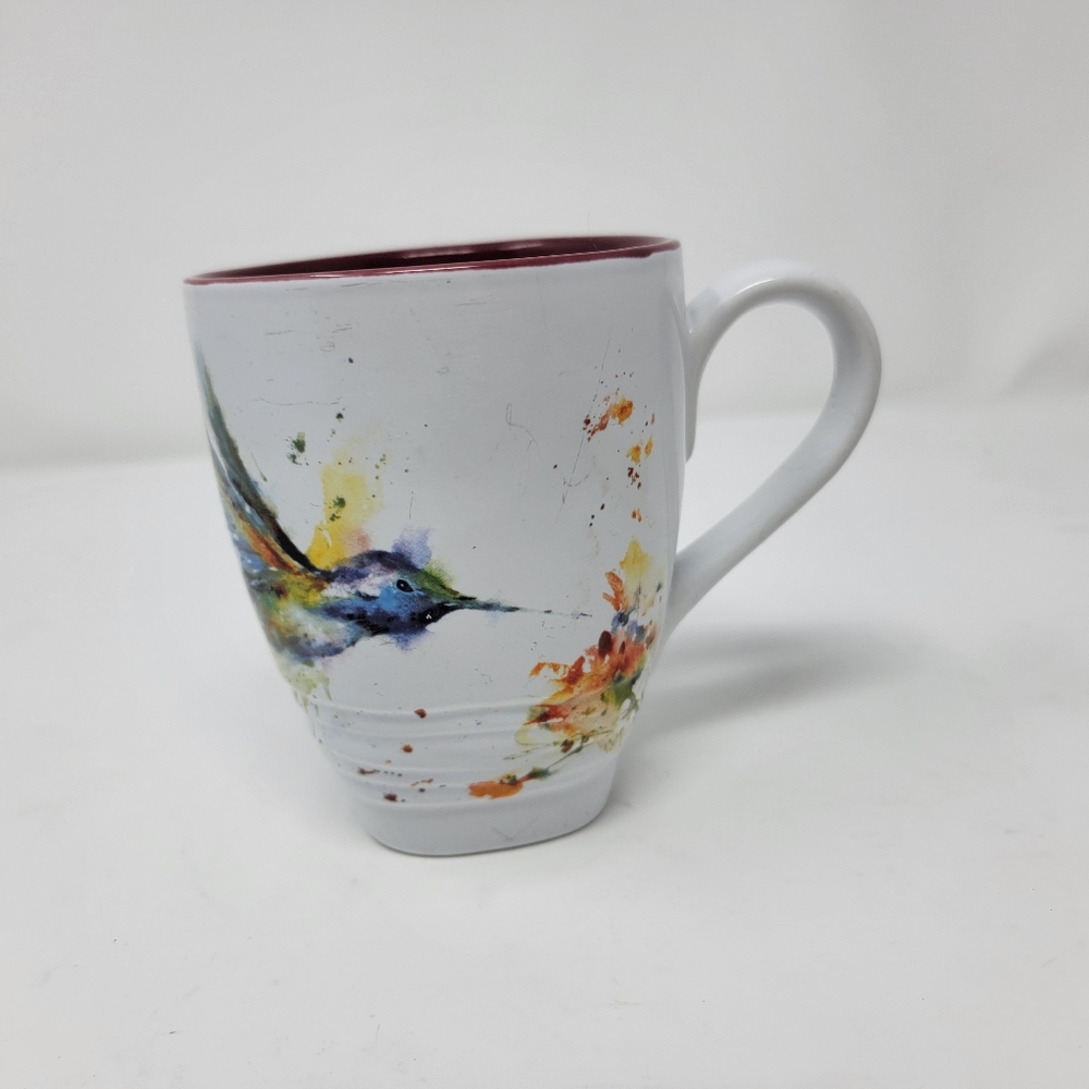 Demdaco DEAN CROUSER Collection, Paint Splash Hummingbird, 14 oz. Mug - Picture 5 of 8